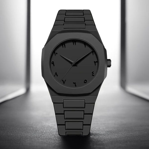 Black Arabic Aura Watch